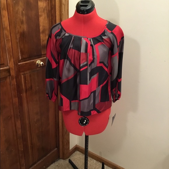 Anne Klein silk blouse, 3/4 sleeve, NWT size is PP - Picture 1 of 3